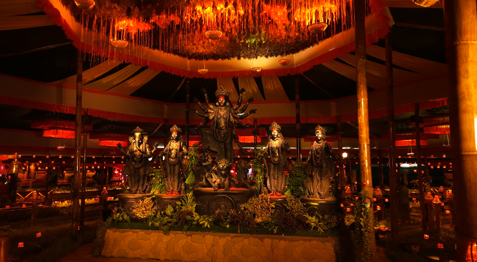 Biophilic Durga Puja pandal — Museum of the Future by KarmYog Vatika